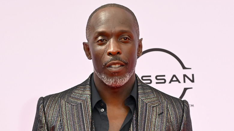 Michael K. Williams posing