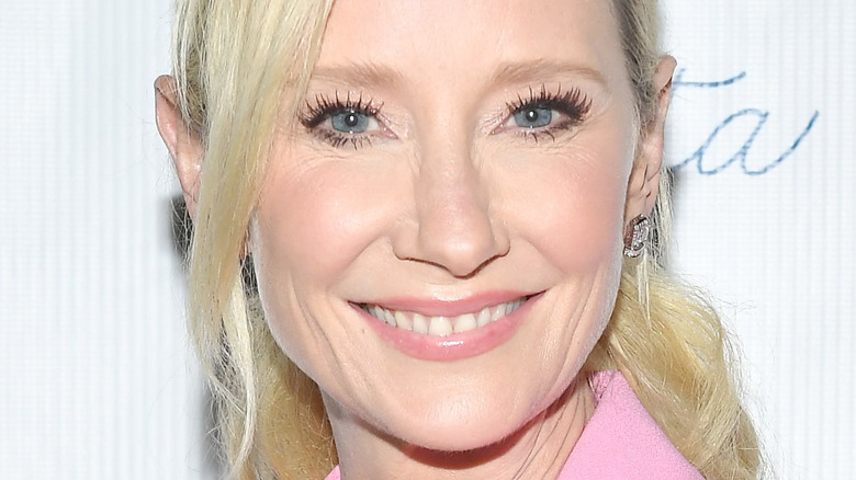 Anne Heche in pink