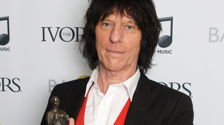 Jeff Beck on the red carpet
