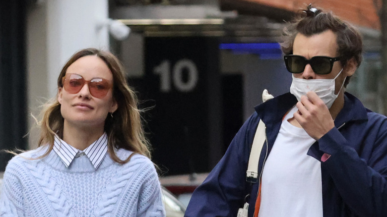 Harry Styles and Olivia Wilde walking together