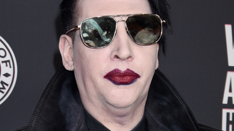 Marilyn Manson at a 2020 Hollywood event