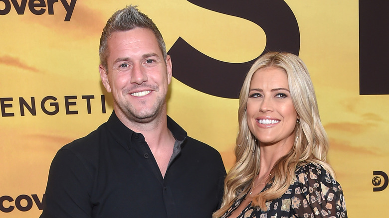 Ant Anstead posing with Christina Haack