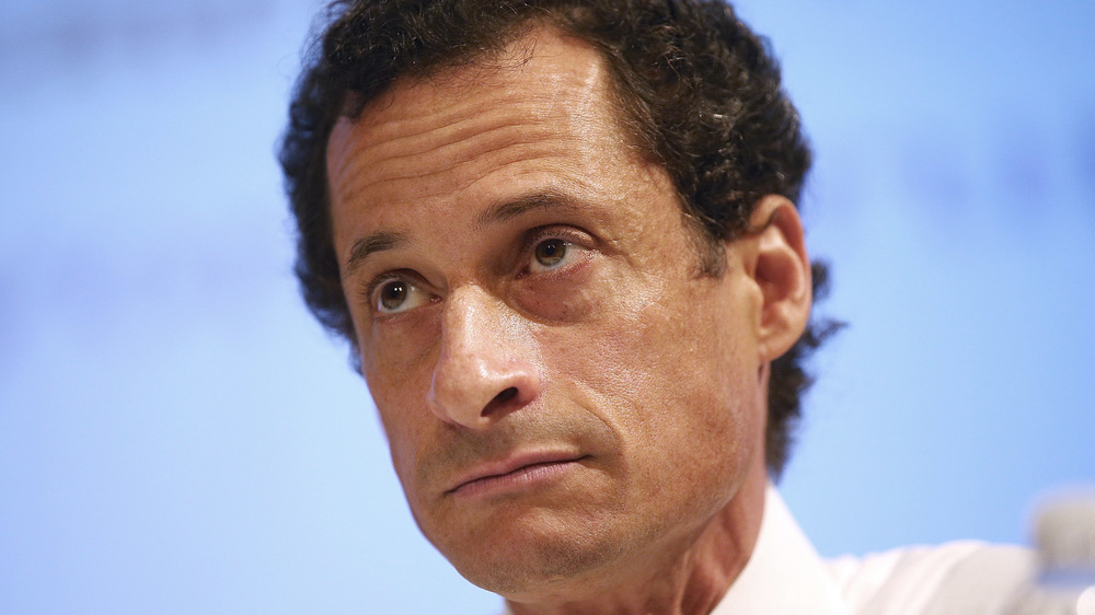 Anthony Weiner gazing off-camera