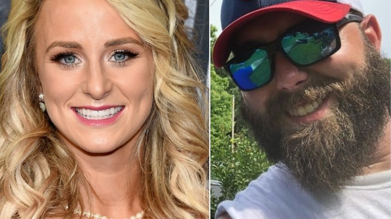 Leah Messer smiling, Corey Simms sunglasses