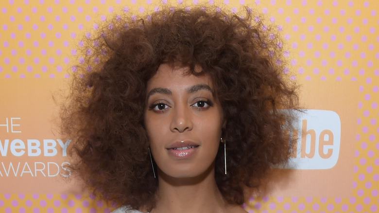 Solange Knowles posing