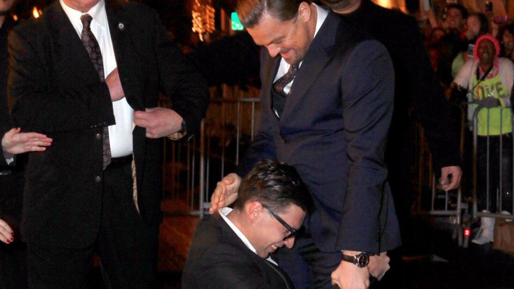 Vitalli Sediuk and Leonardo DiCaprio at the Santa Barbara Film Festival