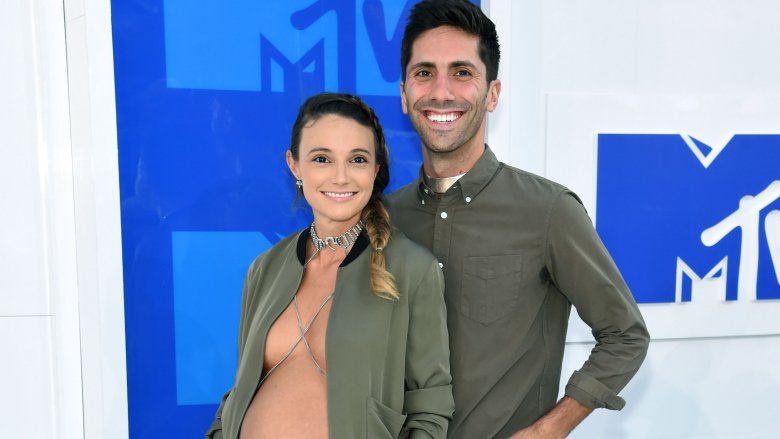 Laura Perlongo and Nev Schulman at the MTV VMAs