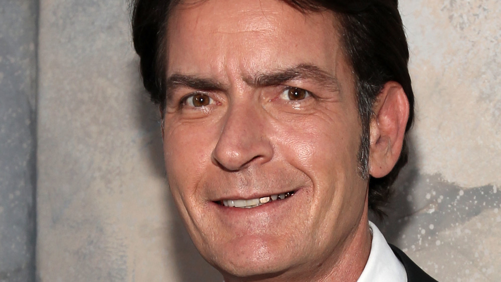 Charlie Sheen smiling 