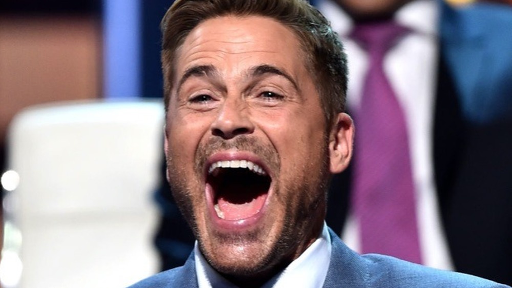 Rob Lowe laughing