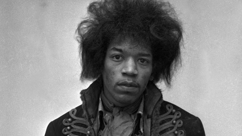 Jimi Hendrix posing 