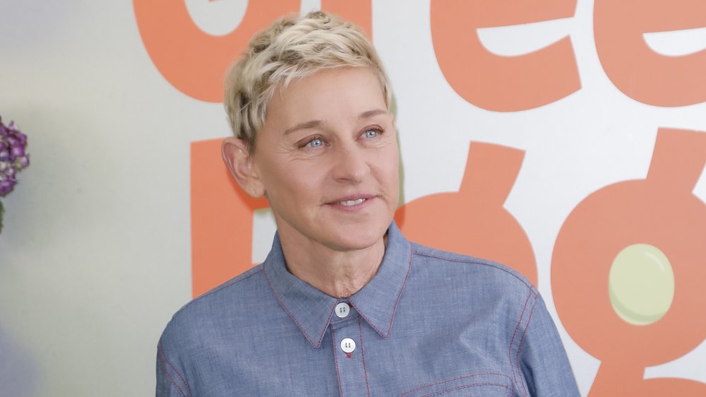 Ellen DeGeneres in denim button up