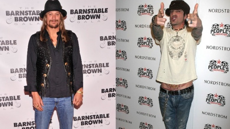 Kid Rock and Tommy Lee posing