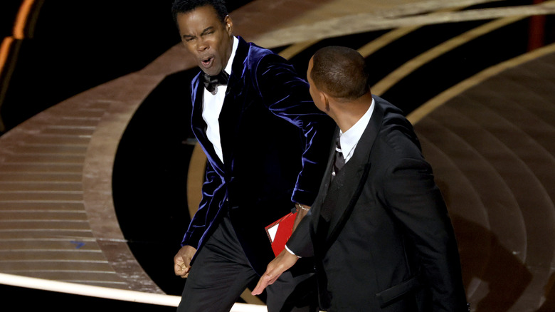 Will Smith slapping Chris Rock