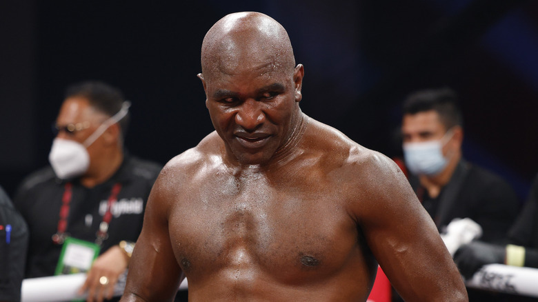 Evander Holyfield in the ring