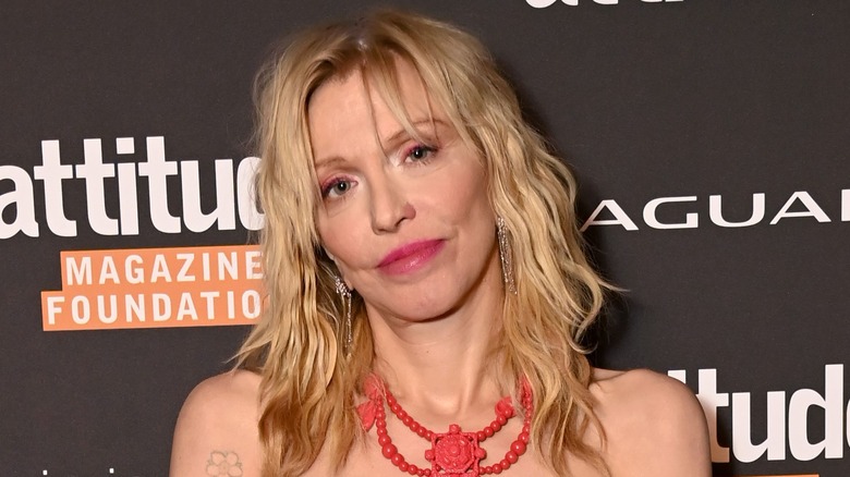 Courtney Love tilting head