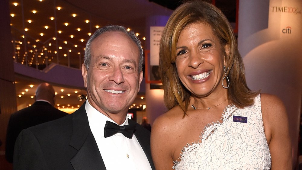 Joel Schiffman and Hoda Kotb posing at the 2018 Time 100 Gala