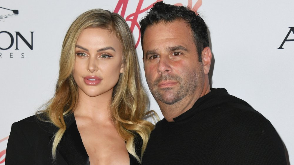 Lala Kent and Randall Emmett posing at the premiere of After 