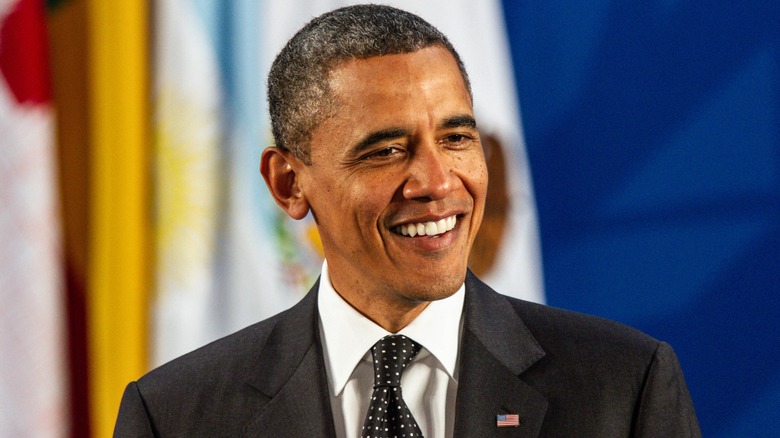 Barack Obama smiling 