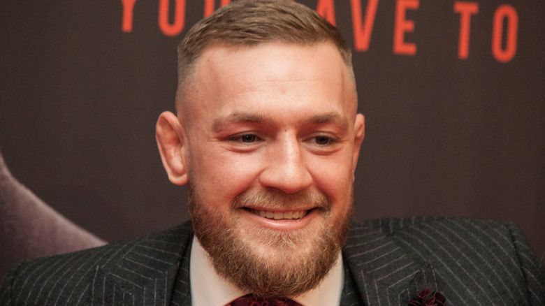 Conor McGregor smiling