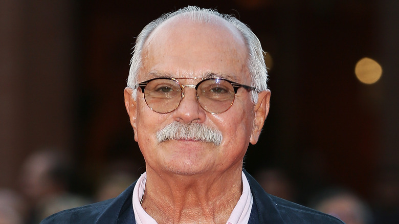 Nikita Mikhalkov posing