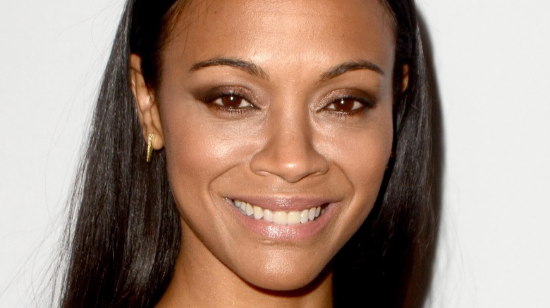 Zoe Saldana smiling