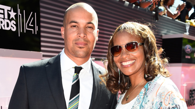 Coby Bell and Aviss Bell smiling