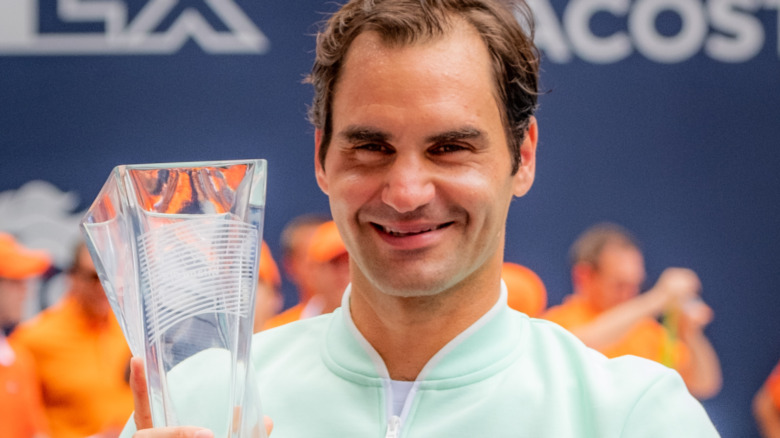 Roger Federer smiling