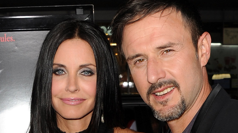 Courteney Cox and David Arquette at the premiere of "Scream 4" in 2011