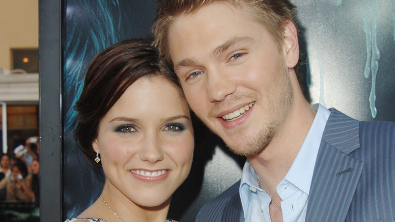 Sophia Bush and Chad Michael Murray smiling together