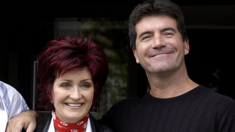 Simon Cowell and Sharon Osbourne