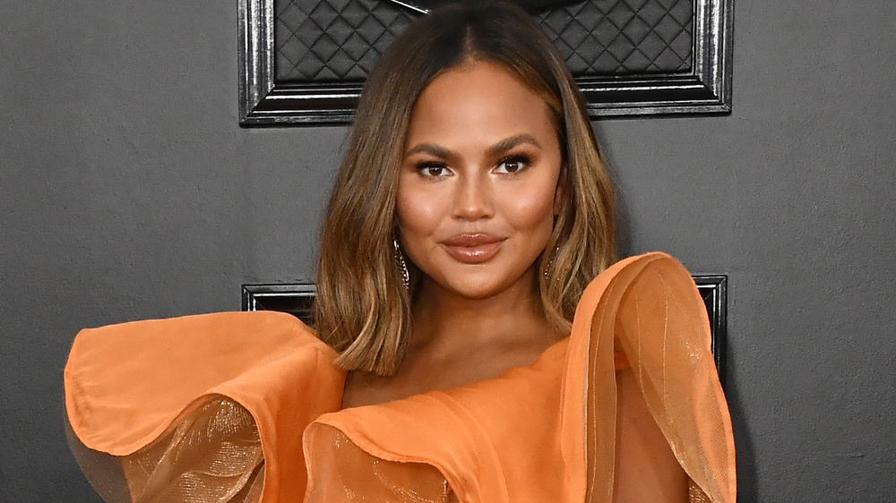 Chrissy Teigen at the Grammys