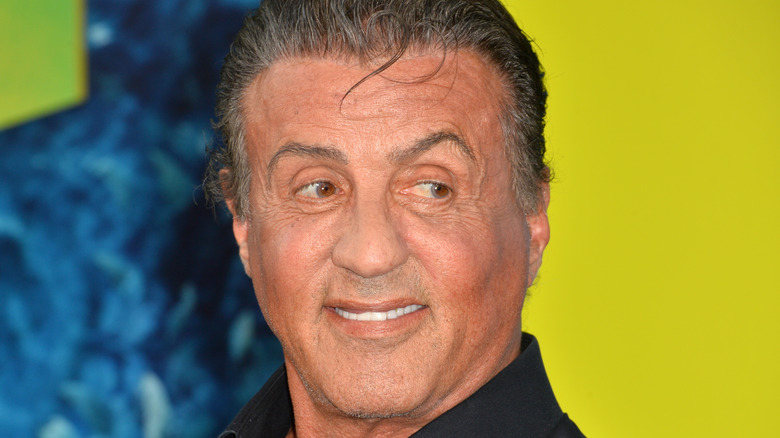 Sylvester Stallone smiling