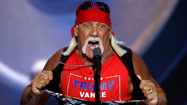 Hulk Hogan speaking at the RNC