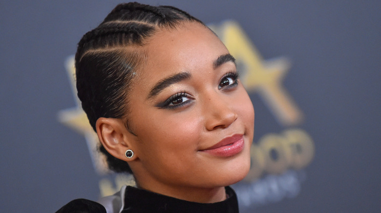 Amandla Stenberg smiling