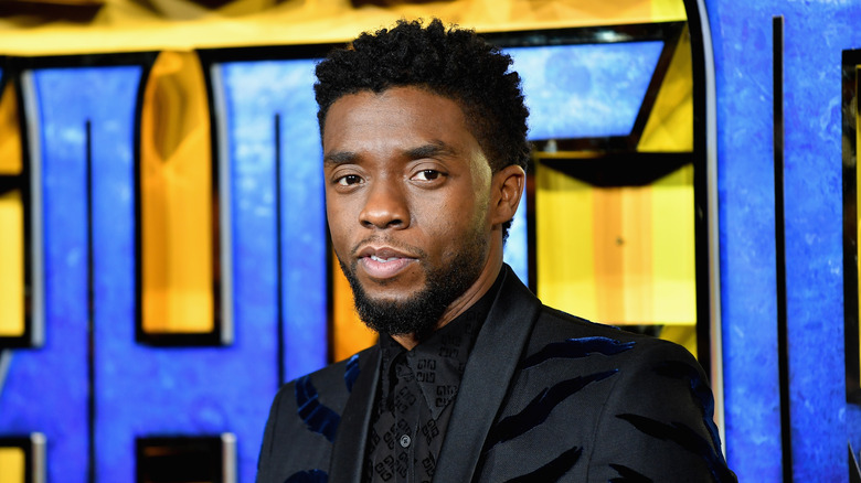 Chadwick Boseman posing