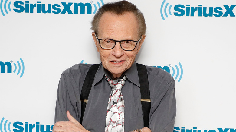 Larry King posing