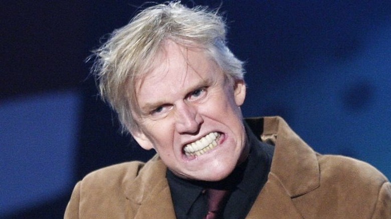 Gary Busey pulling a face