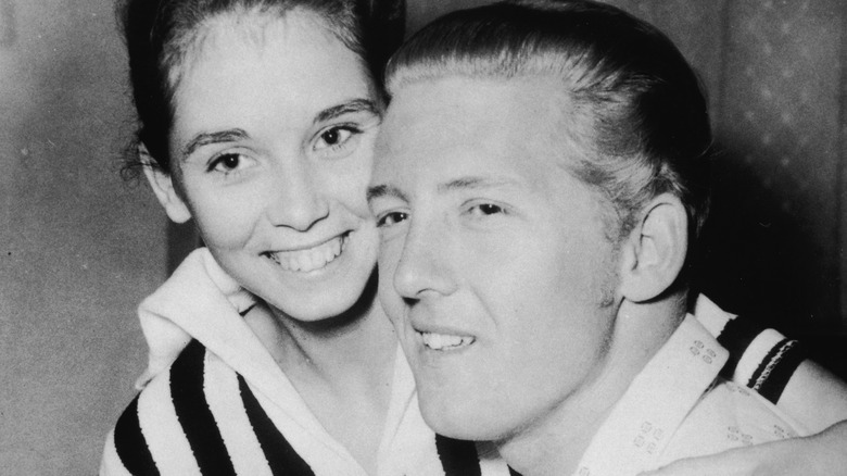 Myra Gale Brown and Jerry Lee Lewis smiling