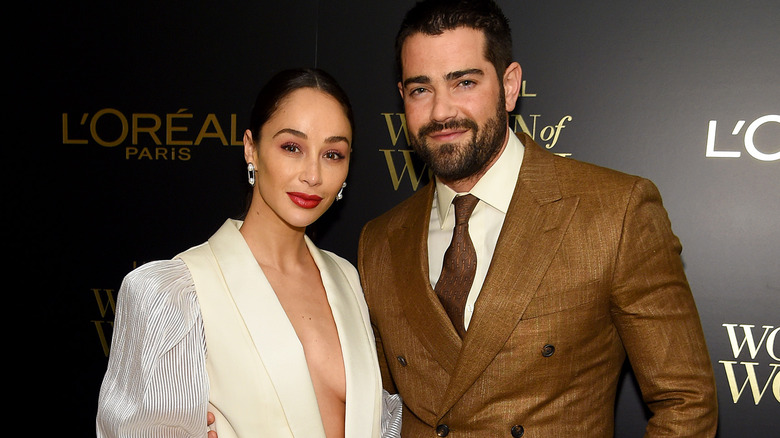 Jesse Metcalfe and Cara Santana on a red carpet