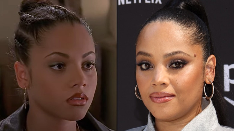 Split image of Bianca Lawson with hair up