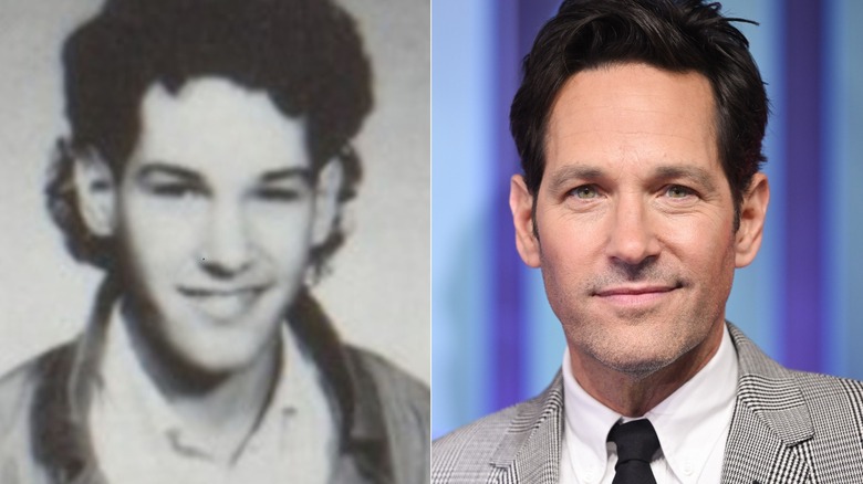 Split image of Paul Rudd smiling