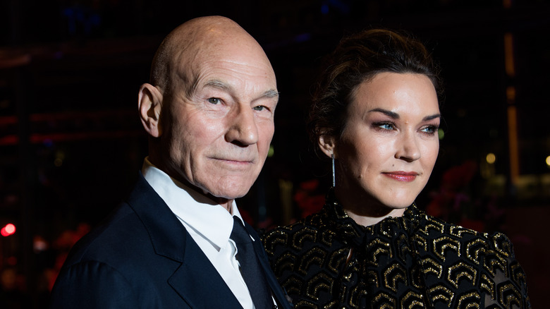 Patrick Stewart and Sunny Ozell posing together