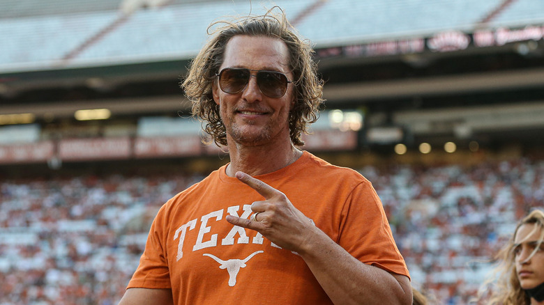 Matthew McConaughey at UT game