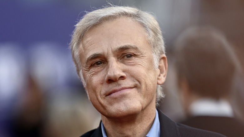 Christoph Waltz looking to side