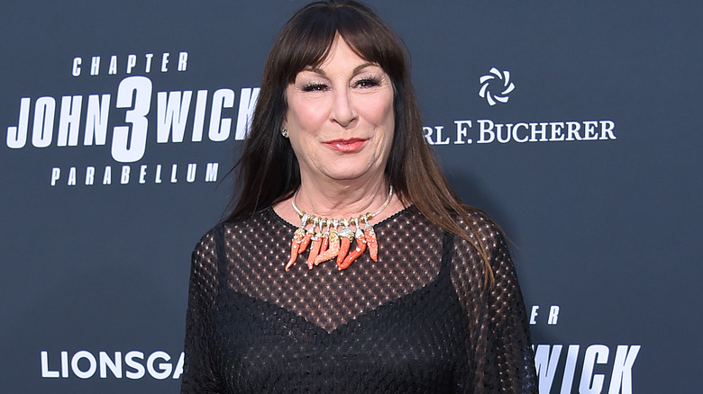 Anjelica Huston smiling 