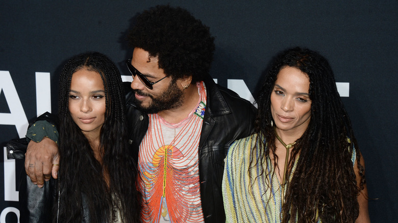 Zoë Kravitz with parents 