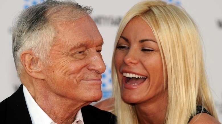 Hugh Hefner and Crystal Harris