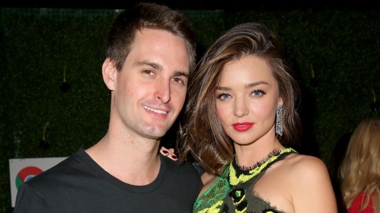 Evan Spiegel and Miranda Kerr