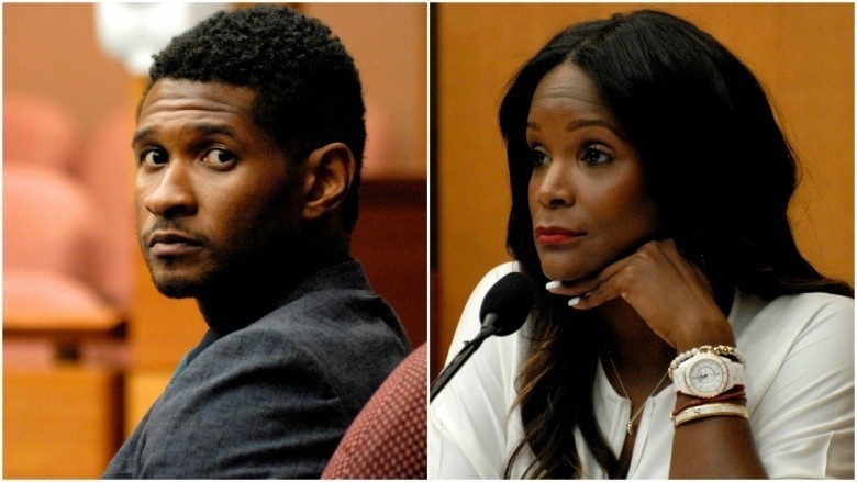 Usher and Tameka Foster