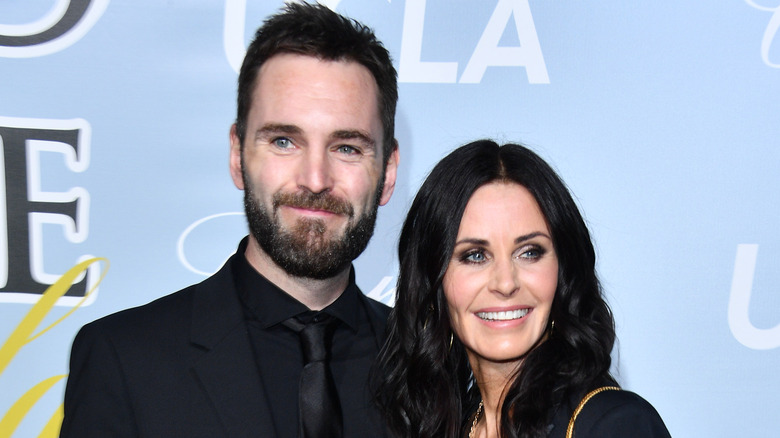 Johnny McDaid with wife Courteney Cox